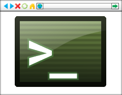 Icon: Ein Browser-Terminal